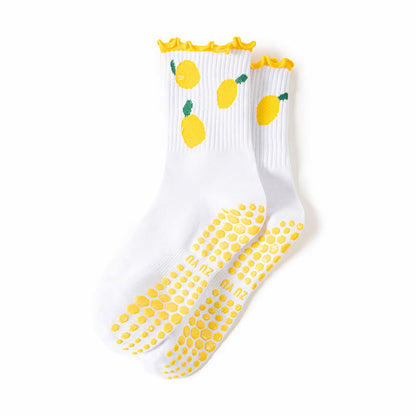 Kirsch-Zitronen-Socken mit rutschfester Oberfläche (3 Paar) - Gelb - EU36-40 (US3-7) - image 14