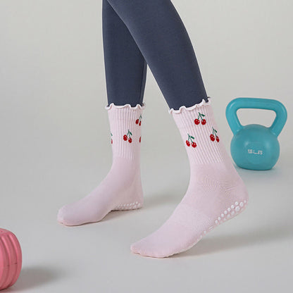 Kirsch-Zitronen-Socken mit rutschfester Oberfläche (3 Paar) - image 2