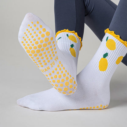 Kirsch-Zitronen-Socken mit rutschfester Oberfläche (3 Paar) - image 7