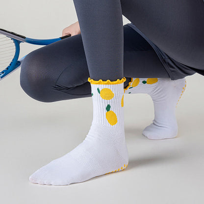 Kirsch-Zitronen-Socken mit rutschfester Oberfläche (3 Paar) - image 8