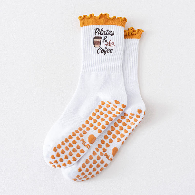 Yoga-Socken der Fruit Series (3 Paar) - Kaffee - EU36-40 (US3-7) - image 8