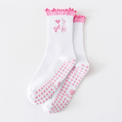 Grip-Socken der Fruit Series (3 Paar) - Rosa - EU36-40 (US3-7) - image 11