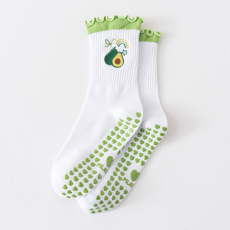 Grip-Socken der Fruit Series (3 Paar) - Grün - EU36-40 (US3-7) - image 12