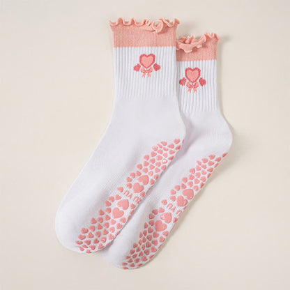 Erdbeer-Kirsch-Herz-Socken mit rutschfester Sohle (3 Paar) - Herz - EU36-40 (US3-7) - image 15