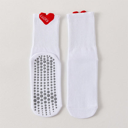 Lucky Heart Grip Socken (4 Paar) - Rot - EU36-40 (US3-7) - image 13