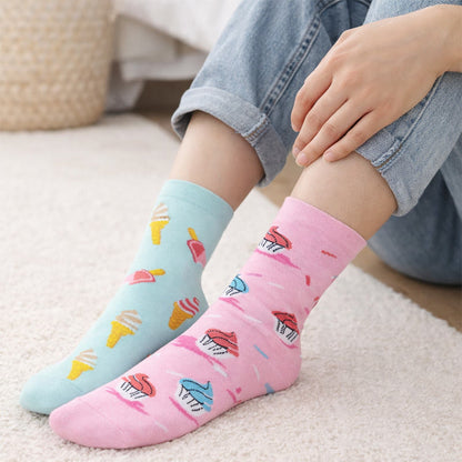 Eiscreme-Frucht-Viertel-Socken (4 Paar) - image 3
