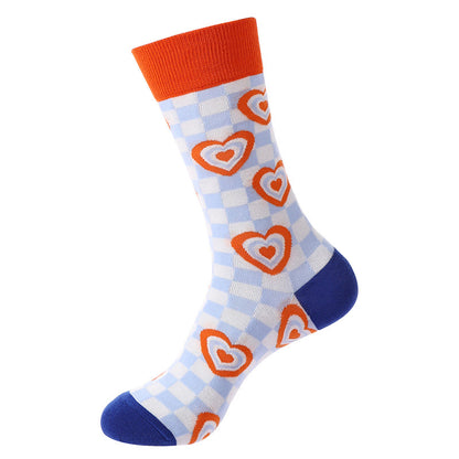 Viertelsocken mit Herzmuster (5 Paar) - image 5