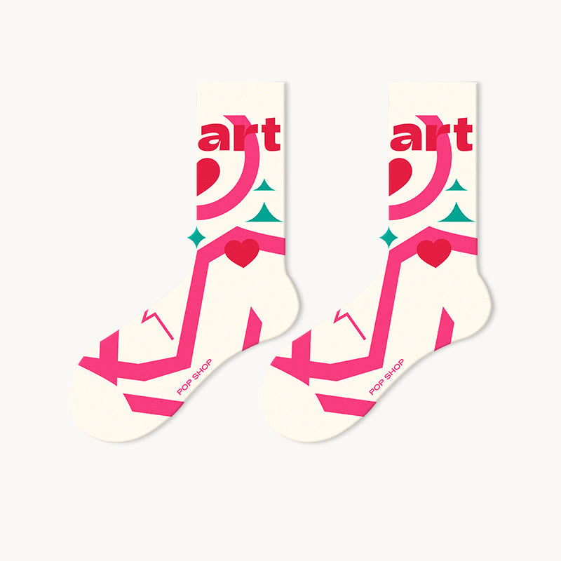 Trendige Viertelsocken in Rosatönen (5 Paar) - image 4