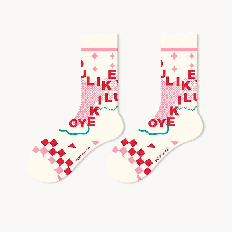 Trendige Viertelsocken in Rosatönen (5 Paar) - image 7