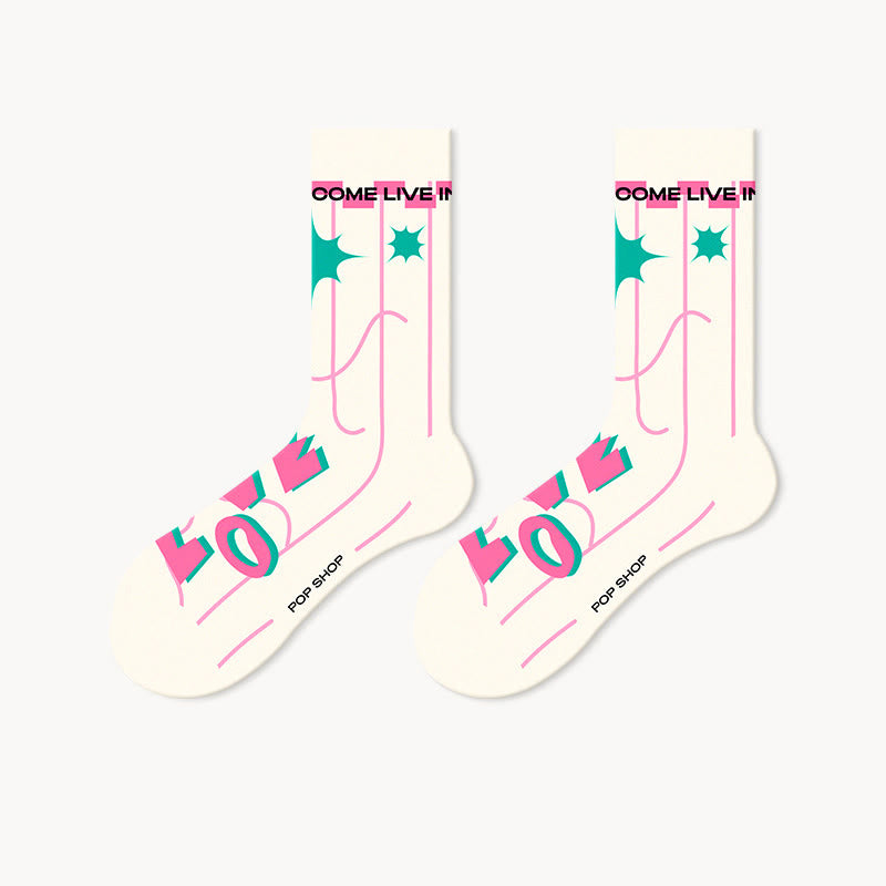 Trendige Viertelsocken in Rosatönen (5 Paar) - image 3