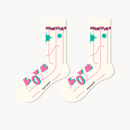 Trendige Viertelsocken in Rosatönen (5 Paar) - image 3