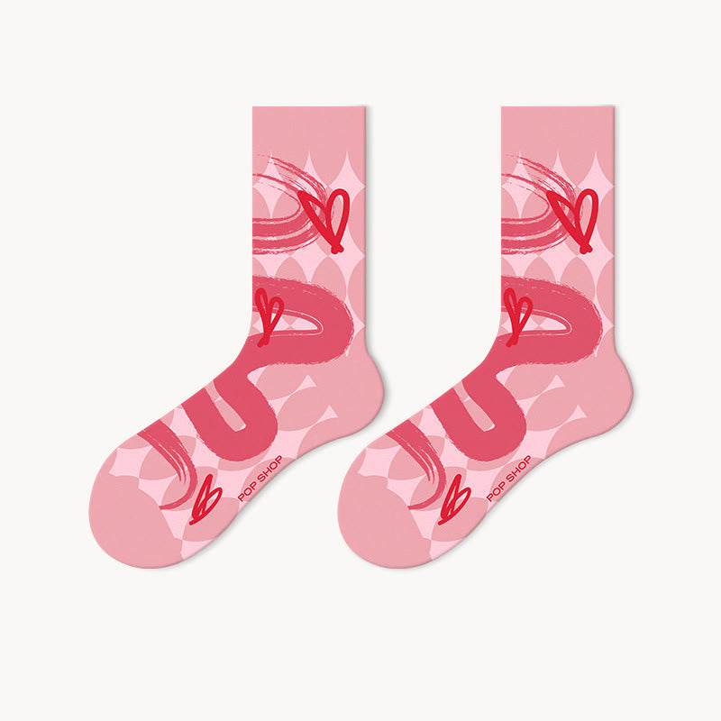 Trendige Viertelsocken in Rosatönen (5 Paar) - image 6