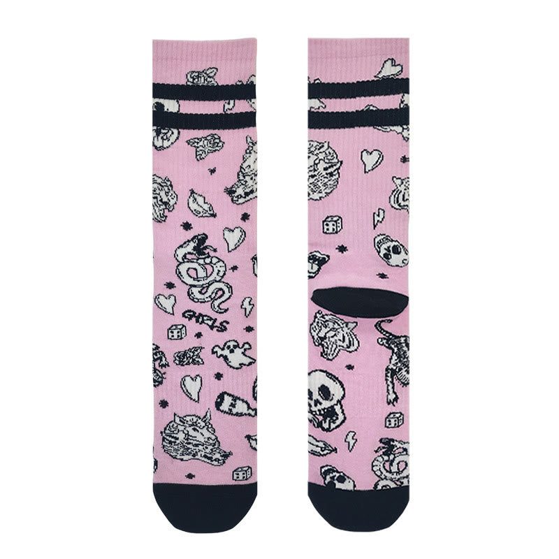 Auffällige Gothic-Quarter-Socken (3 Paar) - image 1