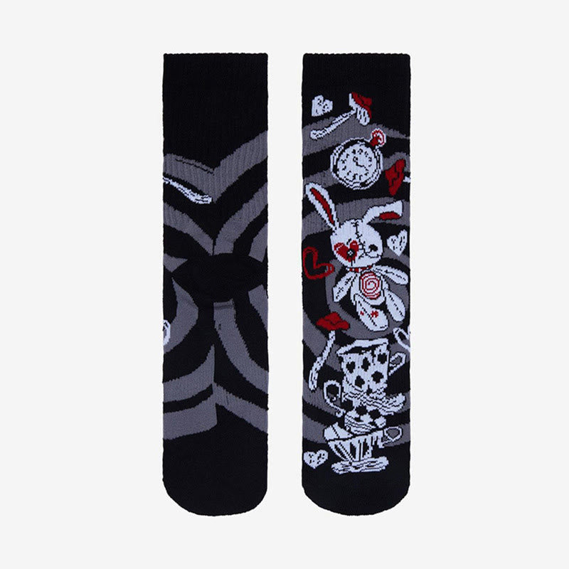 Socken mit Totenkopf- und Skelettmotiven (3 Paar) - image 4