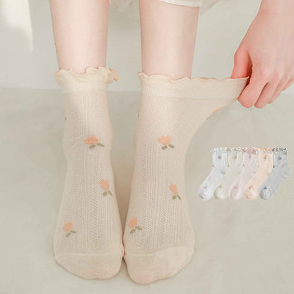 Lase Schlafsocken (5 Paar) - Mehrfarbig - EU 36-40 (US 3-7) - image 0