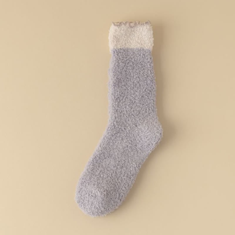 Schlafsocken aus Korallenfleece (7 Paar) - Lila - EU 36-40 (US 3-7) - image 14