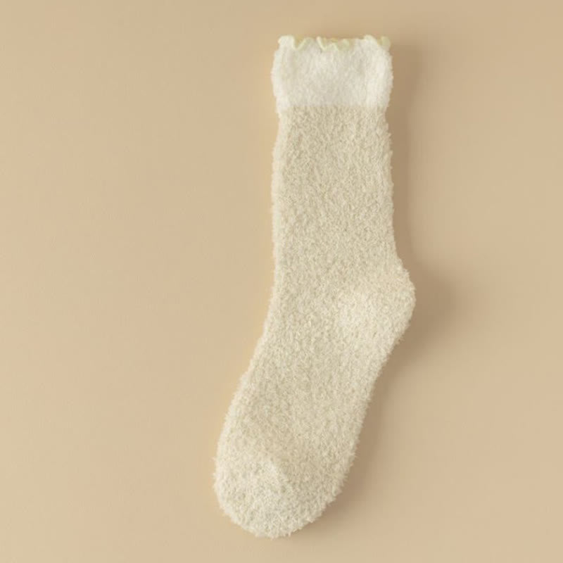 Schlafsocken aus Korallenfleece (7 Paar) - Gelb - EU 36-40 (US 3-7) - image 12