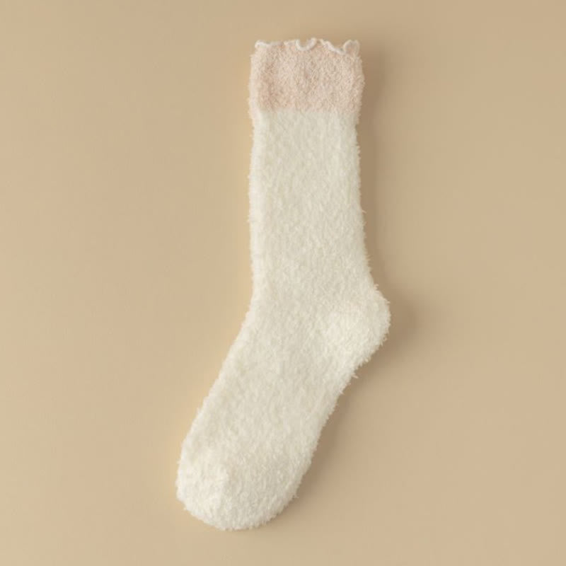 Schlafsocken aus Korallenfleece (7 Paar) - Weiß - EU 36-40 (US 3-7) - image 11