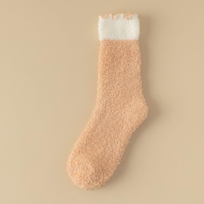 Schlafsocken aus Korallenfleece (7 Paar) - Orange - EU 36-40 (US 3-7) - image 17