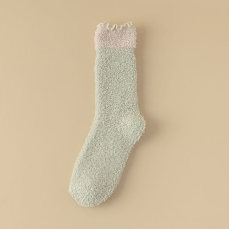 Schlafsocken aus Korallenfleece (7 Paar) - Grün - EU 36-40 (US 3-7) - image 13