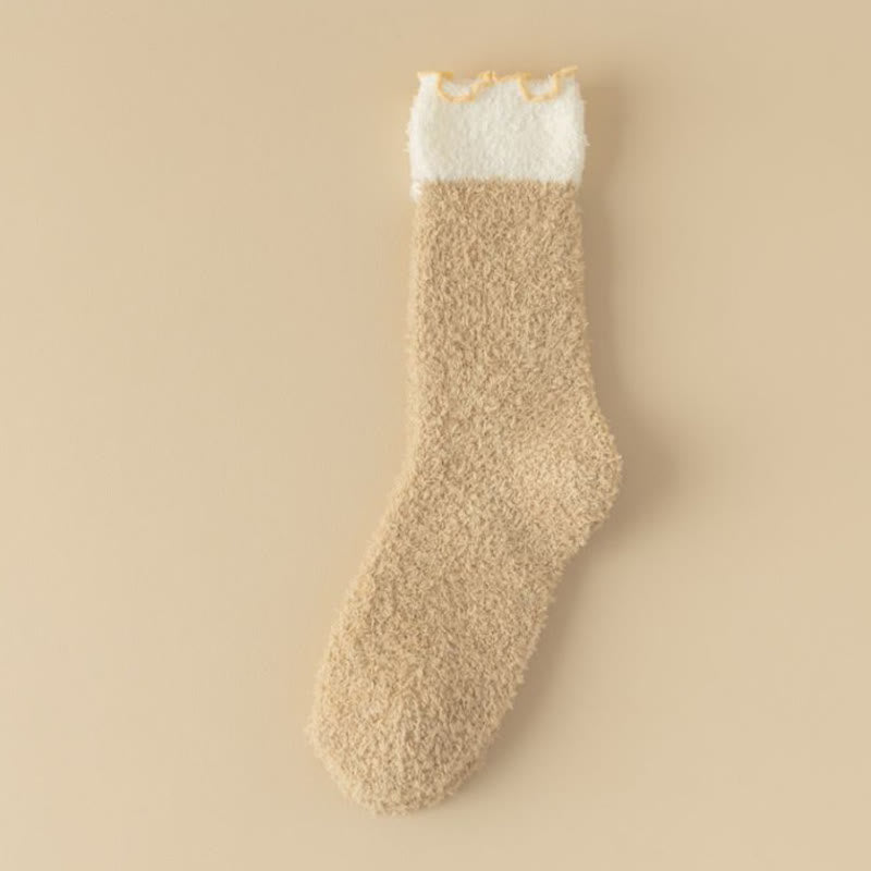 Schlafsocken aus Korallenfleece (7 Paar) - Khaki - EU 36-40 (US 3-7) - image 16