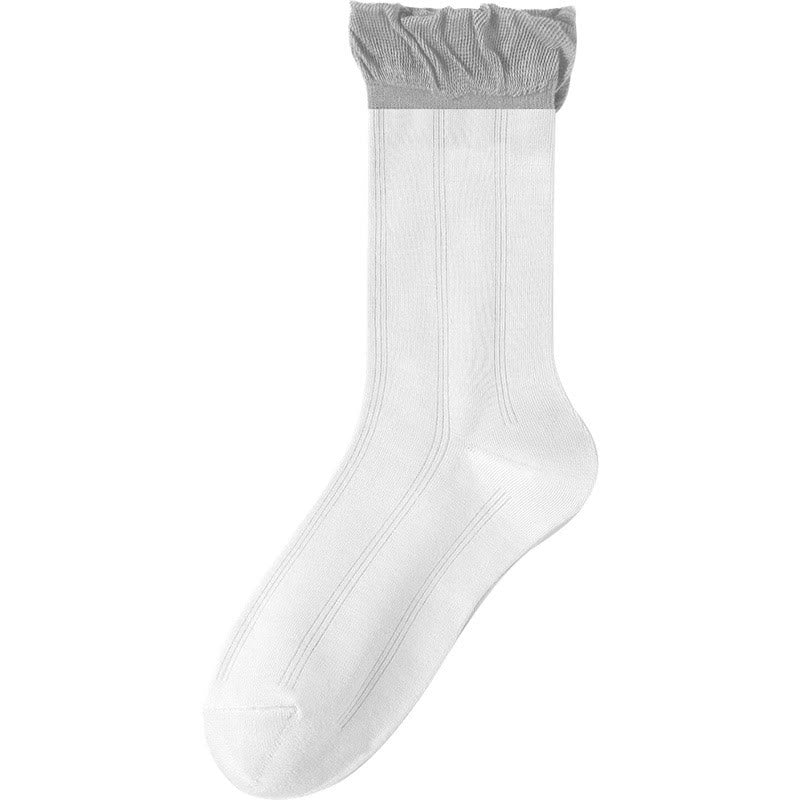 Graue Schlafsocken (5 Paar) - Weiß - EU 36-40 (US 3-7) - image 11