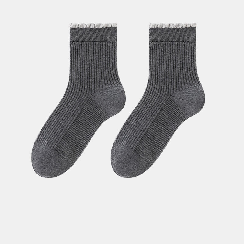 Verdickte Schlafsocken aus Maulbeerseide (3 Paar) - Grau - EU 36-40 (US 3-7) - image 17