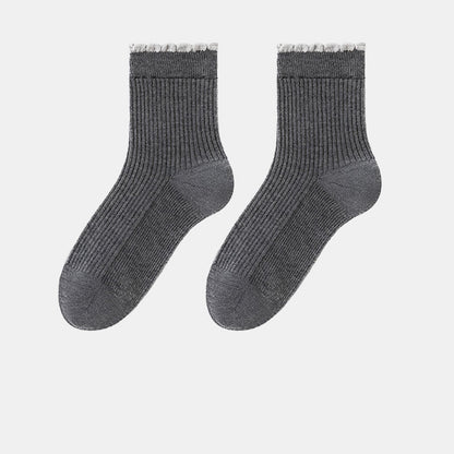 Verdickte Schlafsocken aus Maulbeerseide (3 Paar) - Grau - EU 36-40 (US 3-7) - image 17