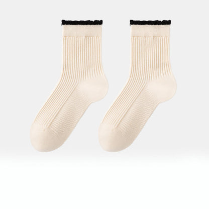 Verdickte Schlafsocken aus Maulbeerseide (3 Paar) - Aprikose - EU 36-40 (US 3-7) - image 13