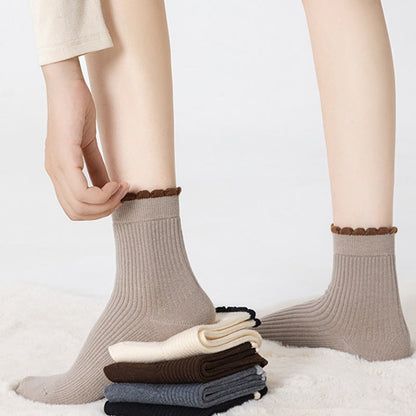 Verdickte Schlafsocken aus Maulbeerseide (3 Paar) - image 1