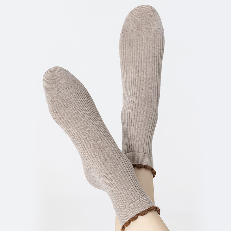 Verdickte Schlafsocken aus Maulbeerseide (3 Paar) - image 3