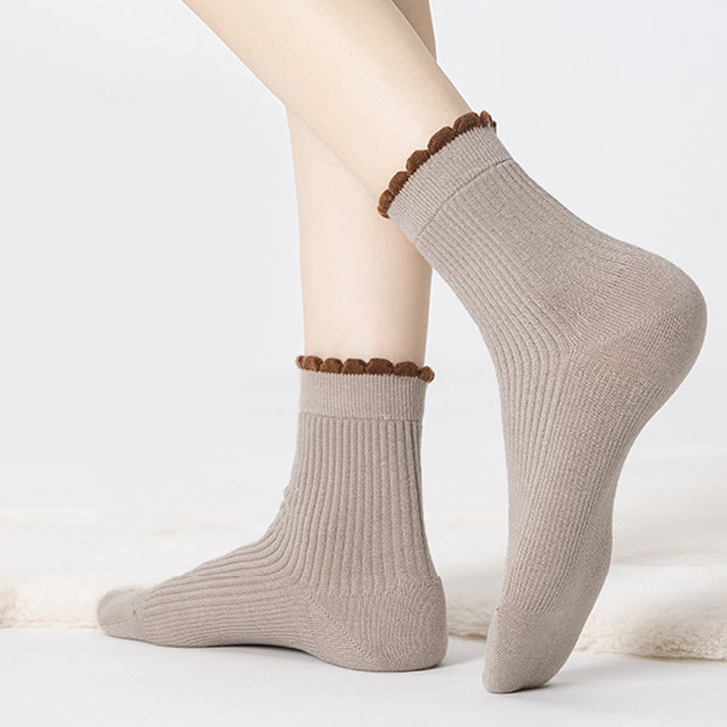 Verdickte Schlafsocken aus Maulbeerseide (3 Paar) - image 2