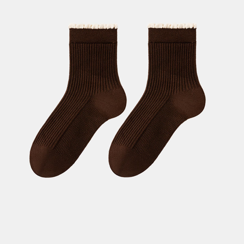 Verdickte Schlafsocken aus Maulbeerseide (3 Paar) - Kaffee - EU 36-40 (US 3-7) - image 15