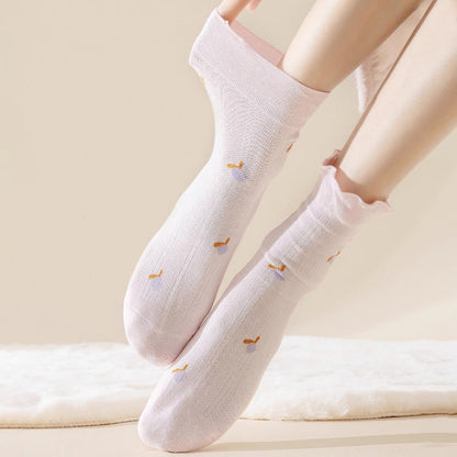 Frühlingsschlafsocken aus reiner Baumwolle (6 Paar) - image 3