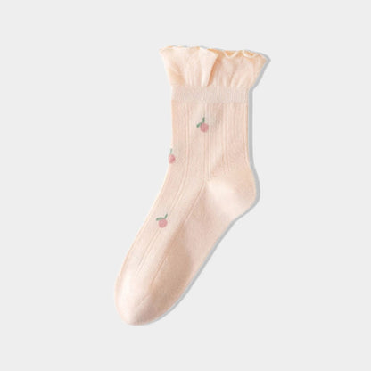 Frühlingsschlafsocken aus reiner Baumwolle (6 Paar) - Orange - EU 36-40 (US 3-7) - image 10