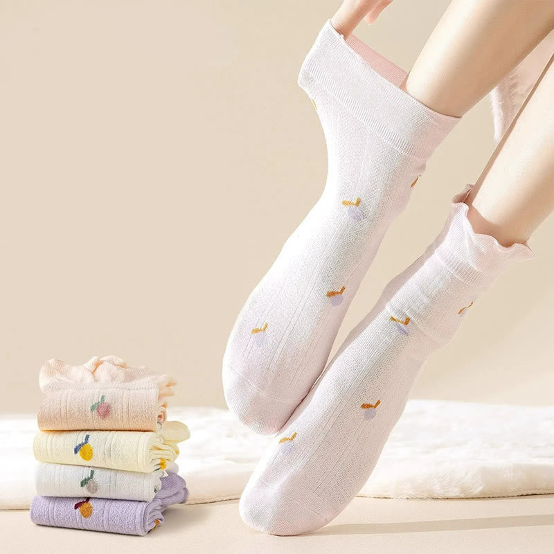 Frühlingsschlafsocken aus reiner Baumwolle (6 Paar) - image 1
