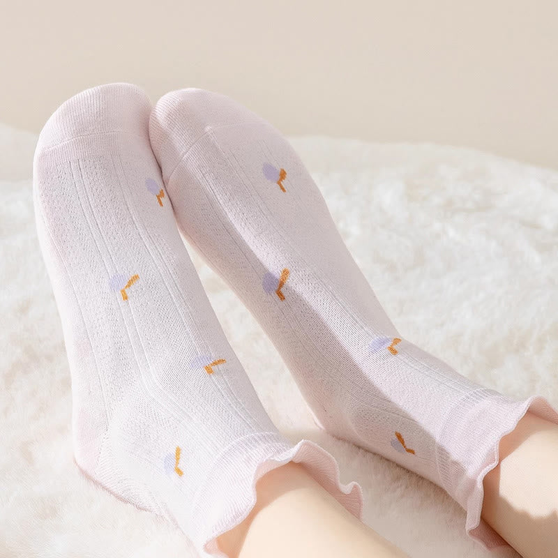 Frühlingsschlafsocken aus reiner Baumwolle (6 Paar) - image 5