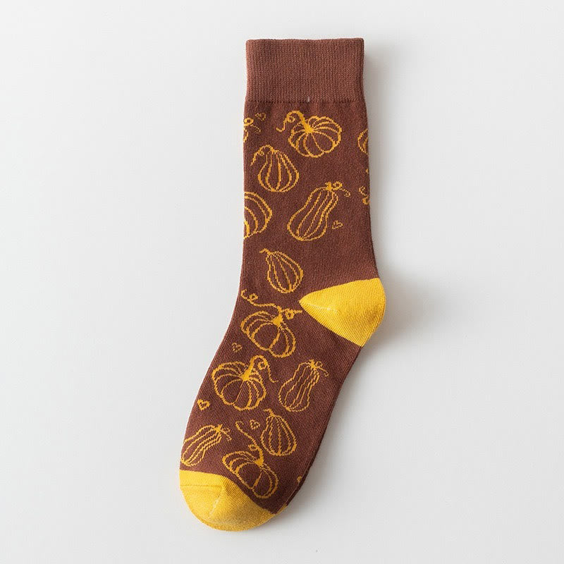 Halloween-Muster-Viertel-Socken (5 Paar) - image 5