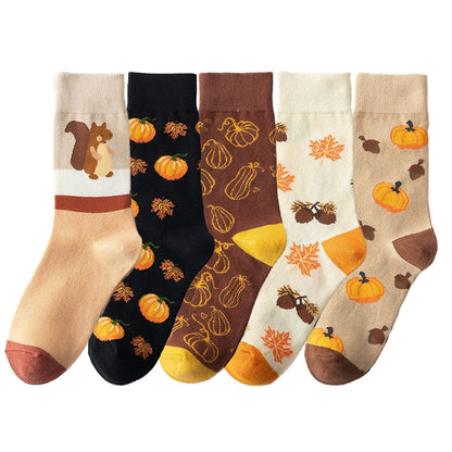Halloween-Muster-Viertel-Socken (5 Paar) - image 7