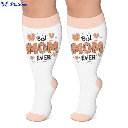 Kompressionsstrümpfe mit Weihnachtsmuster in Übergröße - image 3