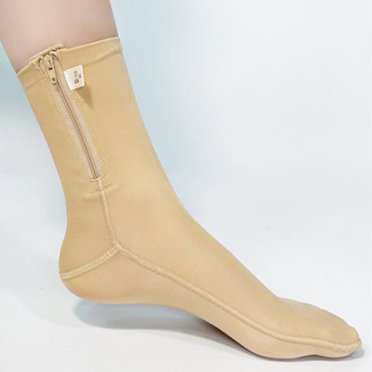 Postoperative Kompressions-Fußmanschetten mit Reißverschluss - Nackt - Links - M - image 6