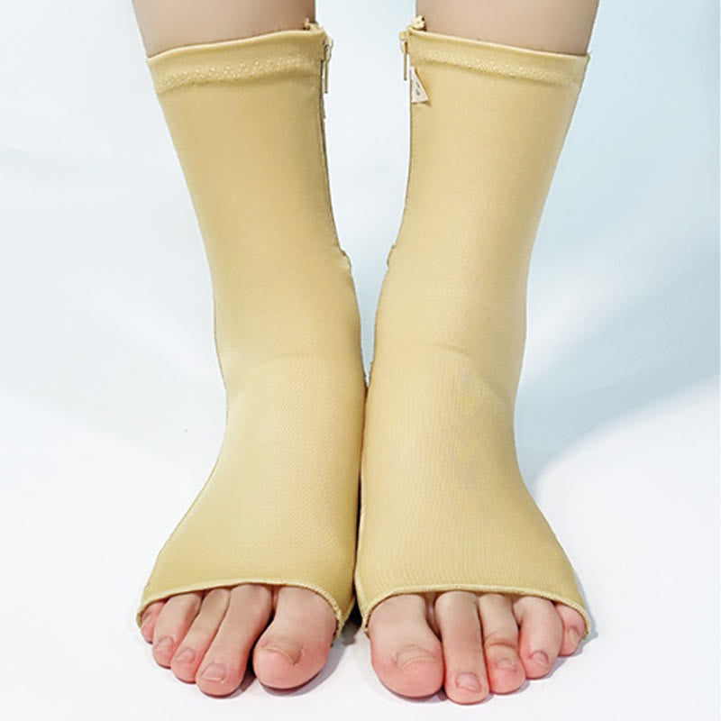 Postoperative Kompressions-Fußmanschetten mit Reißverschluss und offener Zehenpartie - image 1