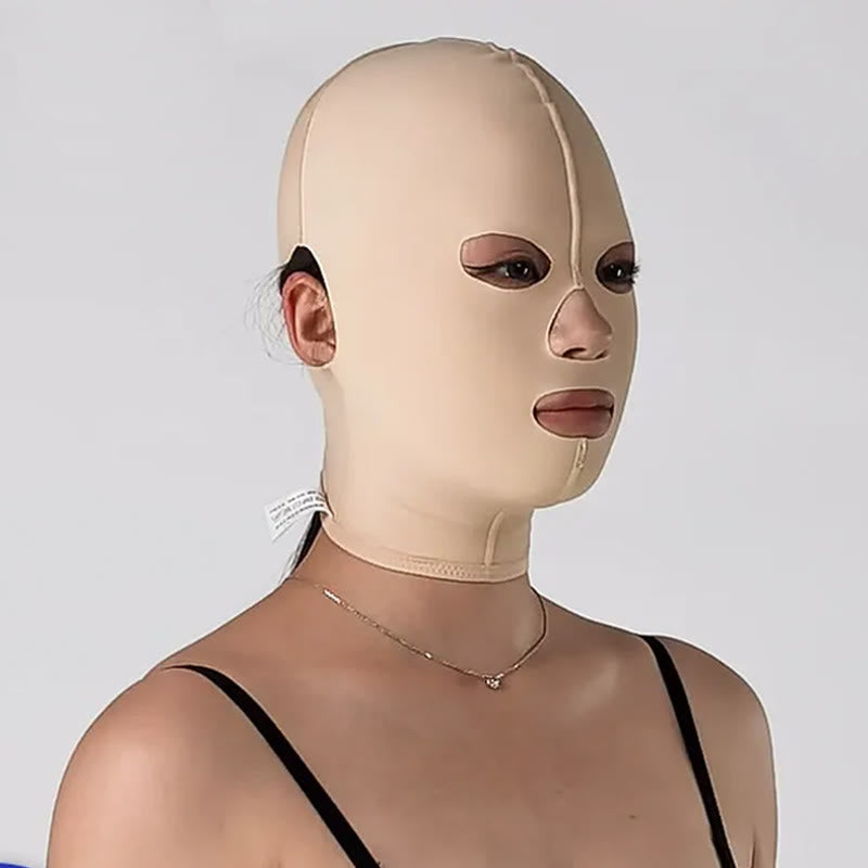 Gesichtsmaske mit flexiblen Öffnungsbereichen für die Zeit nach der Operation - Nackt - S - image 0