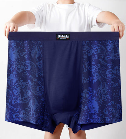 Dragon Jacquard Boxershorts in mittlerer Länge - image 0