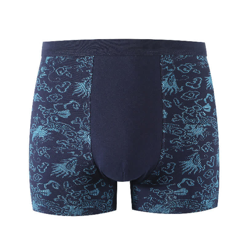 Boxershorts mit breitem, elastischem Bund und goldenem Muster (2er-Pack) - image 8