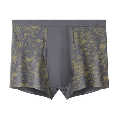 Boxershorts mit breitem, elastischem Bund und goldenem Muster (2er-Pack) - Grau - 10XL - image 6