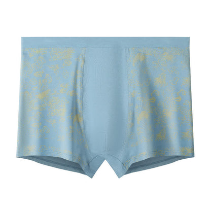 Boxershorts mit breitem, elastischem Bund und goldenem Muster (2er-Pack) - Hellblau - 10XL - image 7