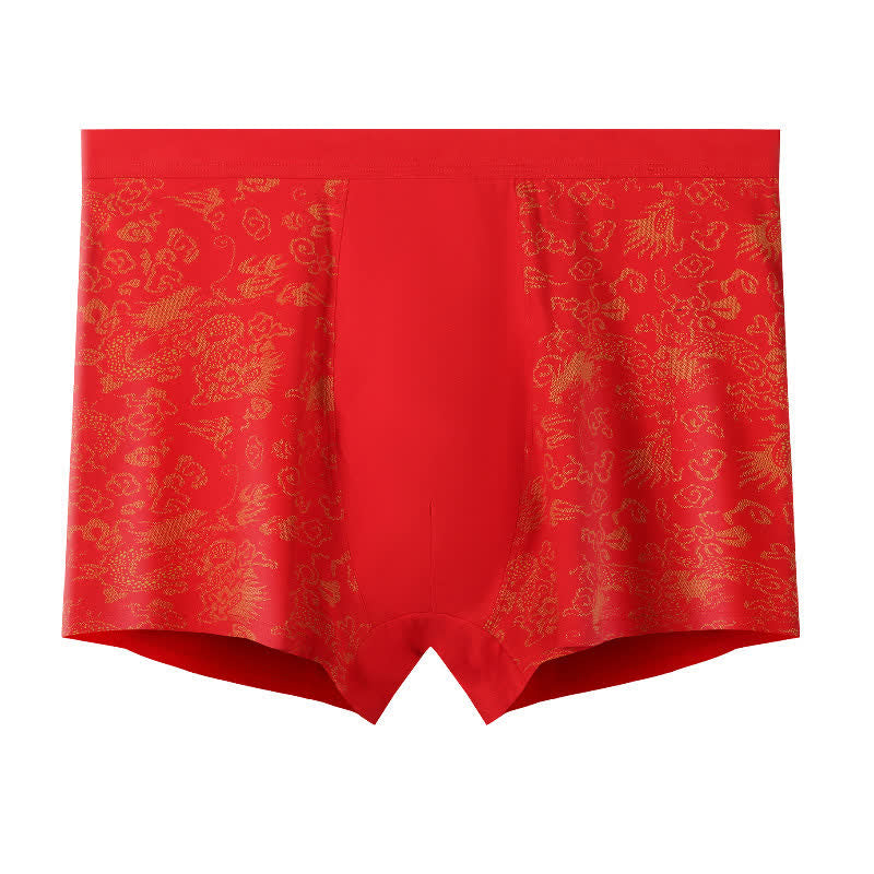 Boxershorts mit breitem, elastischem Bund und goldenem Muster (2er-Pack) - image 5