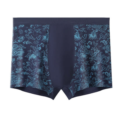 Boxershorts mit breitem, elastischem Bund und goldenem Muster (2er-Pack) - Marineblau - 10XL - image 3