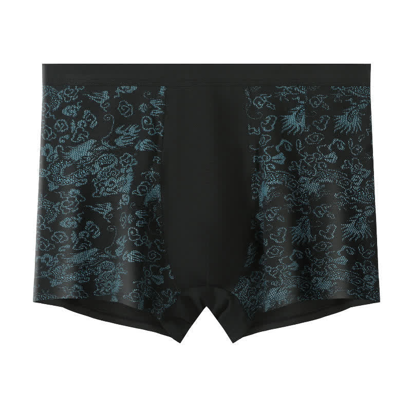 Boxershorts mit breitem, elastischem Bund und goldenem Muster (2er-Pack) - Schwarz - 10XL - image 4